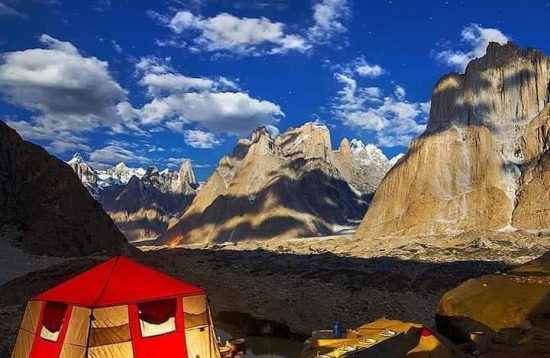 camp at shigar valley