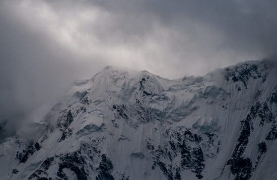 Nanga Parbat Covered with Snow and Sun